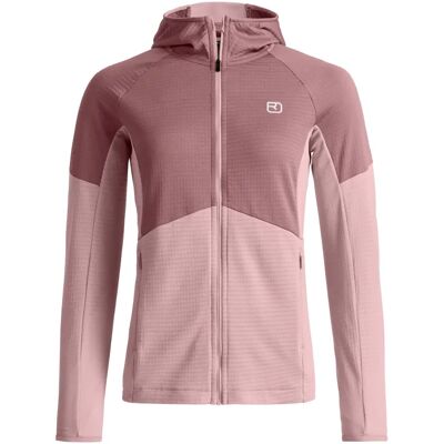 Ortovox Fleece Light Grid Hoody women's sweatshirt Dawn Rose size S Ortovox Fleece Light Grid Hoody women's sweatshirt Dawn Rose size S