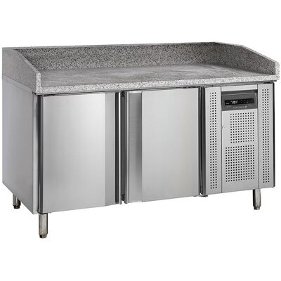 Tefcold Pizzabord 2 låger m/bagkant 370 ltr Tefcold Pizzabord 2 låger m/bagkant 370 ltr