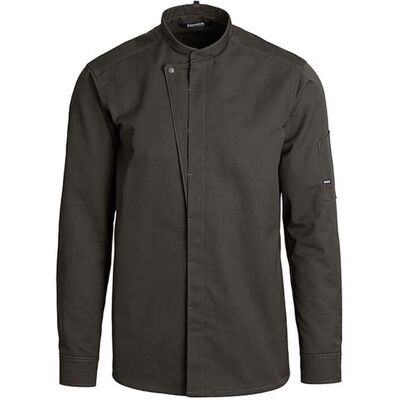 Kentaur Kokkejakke cypres olive m/trykknap L Kentaur Kokkejakke cypres olive m/trykknap L