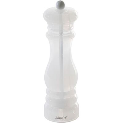 Pepper style by Bisetti srl Saltkværn 21 cm i røget hvid akryl Pepper style by Bisetti srl Saltkværn 21 cm i røget hvid akryl