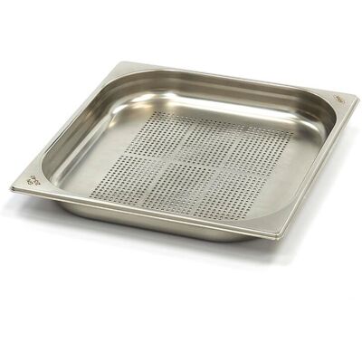 Maxima Perforeret Kantine-beholder 2 / 3GN i rustfrit stål 40mm Maxima Perforeret Kantine-beholder 2 / 3GN i rustfrit stål 40mm