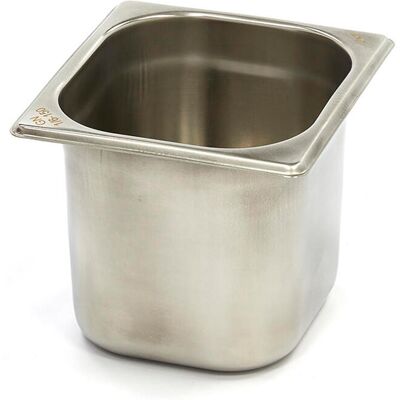 Maxima Kantine-beholder 1/ 6GN i rustfrit stål 150mm 176x162mm Maxima Kantine-beholder 1/ 6GN i rustfrit stål 150mm 176x162mm