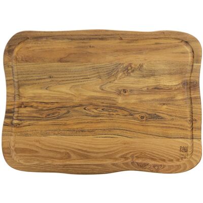 AIDA RAW Raw Teak Organisk Form Skærebræt - Køkkenredskaber AIDA RAW Raw Teak Organisk Form Skærebræt - Køkkenredskaber