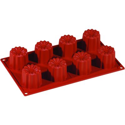 Pavoni Bageform Silikone 1/3 GN, 8 bordelaise Pavoni Bageform Silikone 1/3 GN, 8 bordelaise