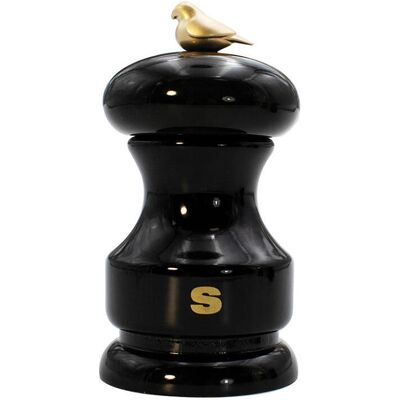 Bisetti Saltkværn 11 cm Bøg Lakeret Sort Bird Bisetti Saltkværn 11 cm Bøg Lakeret Sort Bird