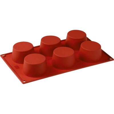 Pavoni Bageform Silikone 1/3 GN, 6 muffins Pavoni Bageform Silikone 1/3 GN, 6 muffins