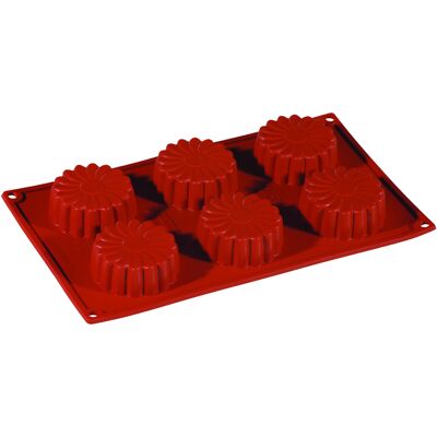 Pavoni Bageforme silikone 1/3 GN 6Margheritaer Pavoni Bageforme silikone 1/3 GN 6Margheritaer