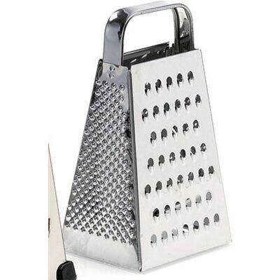 Gastromax 21,5cm Rustfrit Stål Rivejern - Fire Overflader til Rå Mad Gastromax 21,5cm Rustfrit Stål Rivejern - Fire Overflader til Rå Mad