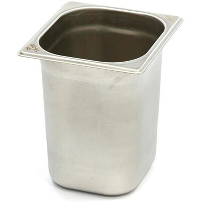 Maxima Kantine-beholder 1/ 6GN i rustfrit stål 200mm 176x162mm Maxima Kantine-beholder 1/ 6GN i rustfrit stål 200mm 176x162mm