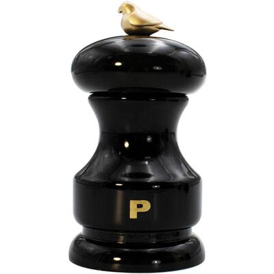 Bisetti Peberkværn 11 cm Bøg Lakeret Sort Bird Bisetti Peberkværn 11 cm Bøg Lakeret Sort Bird