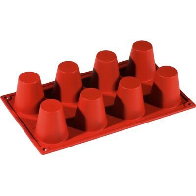 Pavoni Bageform Silikone 1/3 GN, 8 kegler Pavoni Bageform Silikone 1/3 GN, 8 kegler