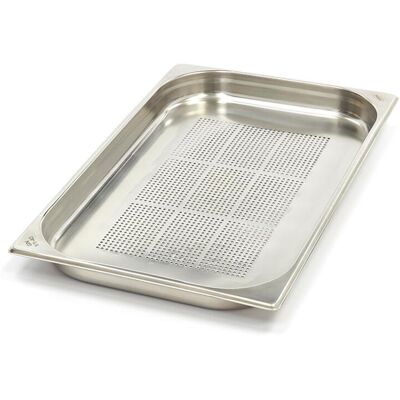 Maxima Perforeret Kantine-beholder 1 / 1GN i rustfrit stål 40mm Maxima Perforeret Kantine-beholder 1 / 1GN i rustfrit stål 40mm