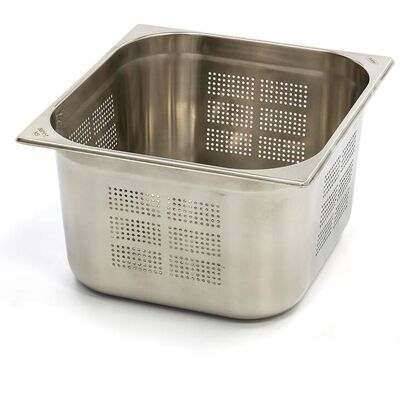 Maxima Perforeret Kantine-beholder 2 / 3GN i rustfrit stål 200mm Maxima Perforeret Kantine-beholder 2 / 3GN i rustfrit stål 200mm