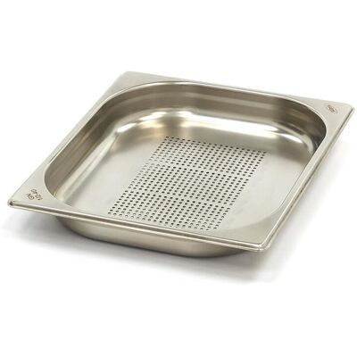 Maxima Perforeret Kantine-beholder 1 / 2GN i rustfrit stål 40mm Maxima Perforeret Kantine-beholder 1 / 2GN i rustfrit stål 40mm