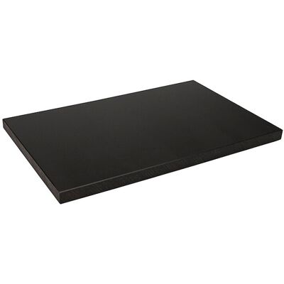 Skærebræt polyd Sort 40x25x2 cm m/dup Skærebræt polyd Sort 40x25x2 cm m/dup