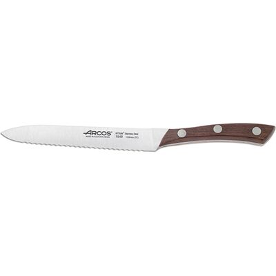Arcos Tomatkniv, 13 cm, Natura, med bølgeskær Arcos Tomatkniv, 13 cm, Natura, med bølgeskær