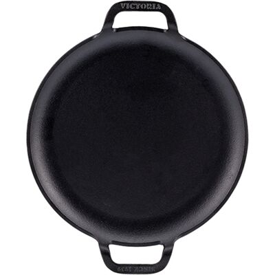 Victoria Pizzapande med to håndtag, 25cm, , støbejern Victoria Pizzapande med to håndtag, 25cm, , støbejern