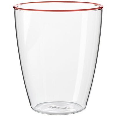 Aida Glas 29 cl Life in Colour Rød kant Aida Glas 29 cl Life in Colour Rød kant