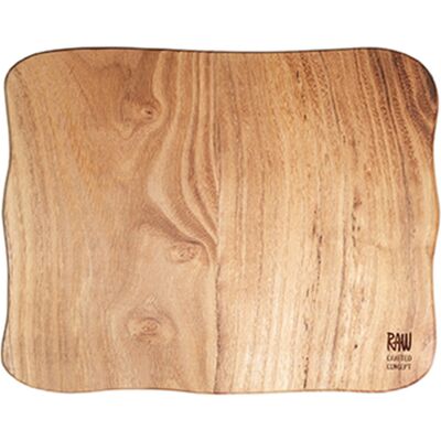 Aida Raw Teak Skærebræt - Organisk Form - 32x24 cm Aida Raw Teak Skærebræt - Organisk Form - 32x24 cm