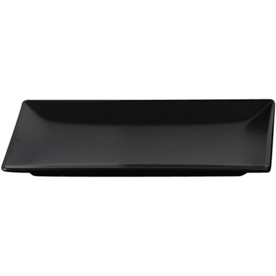 Aida Quadro Tallerken 25x15 cm Sort stentøj Aida Quadro Tallerken 25x15 cm Sort stentøj