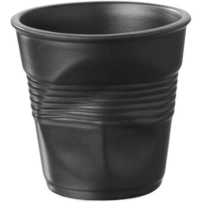 Revol Krus Krøllet 8 cl 6,5x6 Satin Sort Froisse Revol Krus Krøllet 8 cl 6,5x6 Satin Sort Froisse