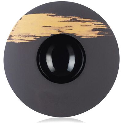Revol Tallerken Dyb Ø30cm Sphere Sort/Guld Revol Tallerken Dyb Ø30cm Sphere Sort/Guld
