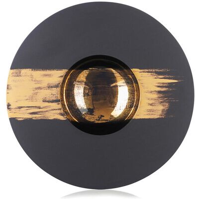 Revol Tallerken Dyb Ø30cm Sphere Sort/Guld Revol Tallerken Dyb Ø30cm Sphere Sort/Guld