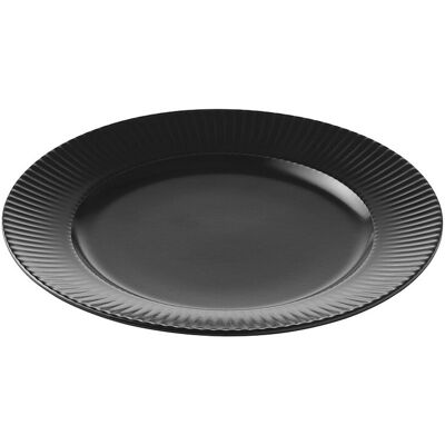 Aida Tallerken Ø21 cm Groovy Sort Aida Tallerken Ø21 cm Groovy Sort