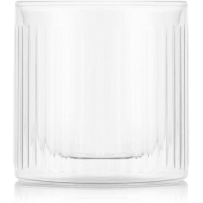 Bodum Glas 28 cl Høj Dobbelvægget ribbet lige Bodum Glas 28 cl Høj Dobbelvægget ribbet lige