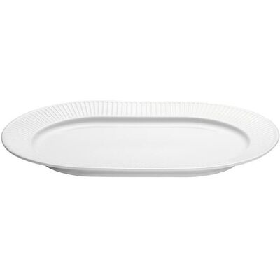 Pillivuyt Plissé oval tallerken 36cm - Tallerken Pillivuyt Plissé oval tallerken 36cm - Tallerken