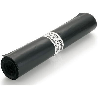 Abena Affaldssække Sorte 92 x 144,5 cm 1 rl. Abena Affaldssække Sorte 92 x 144,5 cm 1 rl.