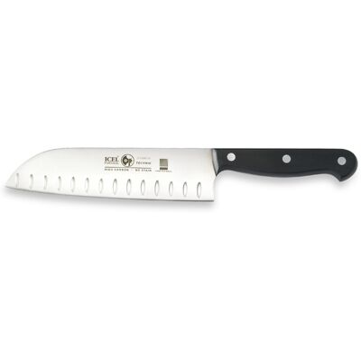 Icel Santokukniv, 18 cm Technik, med luftskær Icel Santokukniv, 18 cm Technik, med luftskær