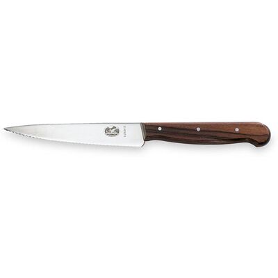 Victorinox Pyntekniv, 12 cm, , Træskæfte, med bølgeskær Victorinox Pyntekniv, 12 cm, , Træskæfte, med bølgeskær