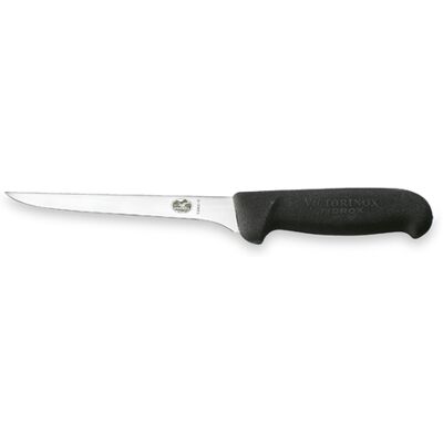 Victorinox Udbener, 15 cm, Fibrox, sort, slank, lige blad Victorinox Udbener, 15 cm, Fibrox, sort, slank, lige blad