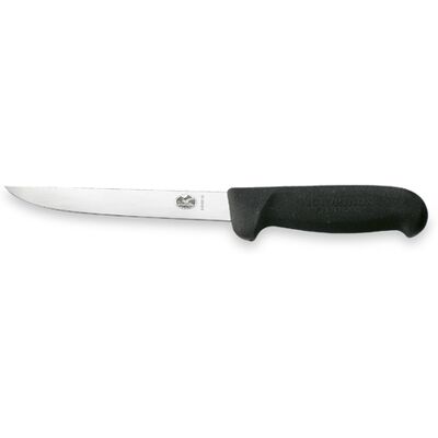 Victorinox Udbener, 15 cm, Fibrox, sort, lige blad Victorinox Udbener, 15 cm, Fibrox, sort, lige blad