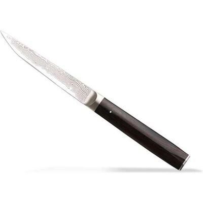 Tojiro Steakkniv, Damaskusblad, Ibenholtskæfte Tojiro Steakkniv, Damaskusblad, Ibenholtskæfte