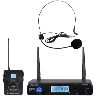 Karsect - JRU-561/PT-51C/HT-11A - Headset med mikrofon Karsect - JRU-561/PT-51C/HT-11A - Headset med mikrofon