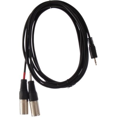 HiEnd 2 x XLR(han)-til-minijack(stereo)-kabel 3 meter HiEnd 2 x XLR(han)-til-minijack(stereo)-kabel 3 meter