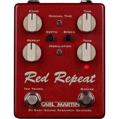 Carl Martin Red Repeat guitar-effekt-pedal Carl Martin Red Repeat guitar-effekt-pedal