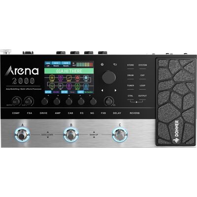 Donner Arena 2000 guitar-multieffekt-pedalboard Donner Arena 2000 guitar-multieffekt-pedalboard
