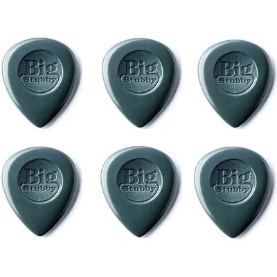 Dunlop Big Stubby 3,0 mm plektre (6 stk.) Dunlop Big Stubby 3,0 mm plektre (6 stk.)