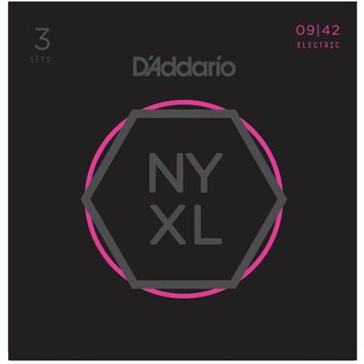 D'Addario NYXL0942-3P el-guitar-strenge, 009-042 (3 sæt) D'Addario NYXL0942-3P el-guitar-strenge, 009-042 (3 sæt)