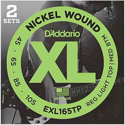 D'Addario EXL165-TP el-bas-strenge, 045-105 (2 sæt) D'Addario EXL165-TP el-bas-strenge, 045-105 (2 sæt)