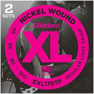 D'Addario EXL170-TP el-bas-strenge, 045-100 (2 sæt) D'Addario EXL170-TP el-bas-strenge, 045-100 (2 sæt)