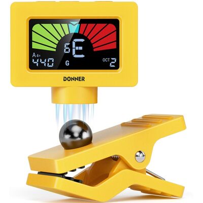 Donner DT10 klemme-tuner gul Donner DT10 klemme-tuner gul