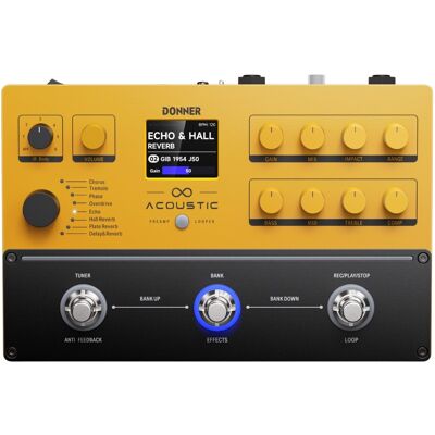 Donner APL akustisk guitar-multieffekt-pedalboard Donner APL akustisk guitar-multieffekt-pedalboard