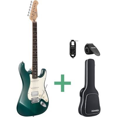 Donner DST-400 el-guitar transparent turquoise Donner DST-400 el-guitar transparent turquoise