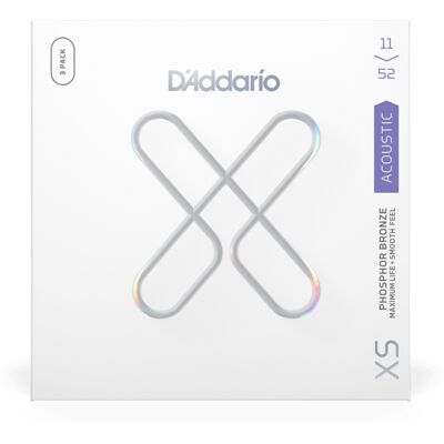 D'Addario XSAPB1152 3 Pack western-guitar-strenge,011-052 D'Addario XSAPB1152 3 Pack western-guitar-strenge,011-052