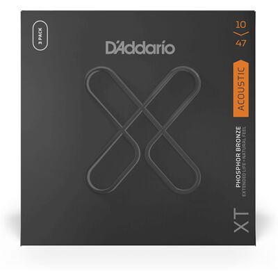 D'Addario XTAPB1047-3P western-guitar-strenge, 010-047 3 pack D'Addario XTAPB1047-3P western-guitar-strenge, 010-047 3 pack