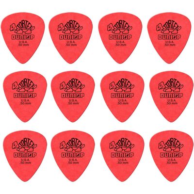 Dunlop Tortex Standard 0,50 mm plektre (12 stk.) Dunlop Tortex Standard 0,50 mm plektre (12 stk.)